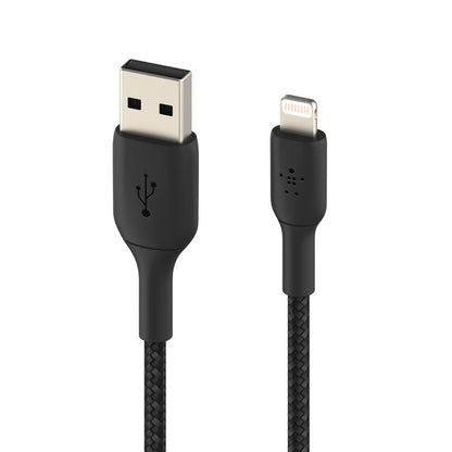 Belkin BoostCharge Braided Lightning to USB-A Cable (1m / 3.3ft,)