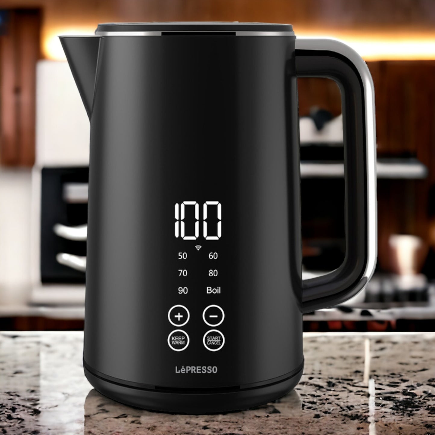 LePresso 2000W 1.7L Smart Electric Kettle with Touch Panel