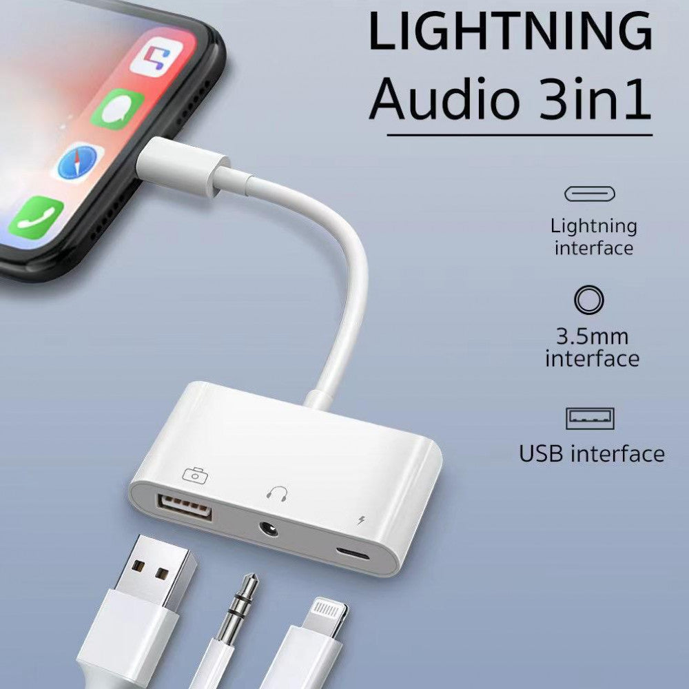 Coteetci Lightning Otg Music 3 In 1