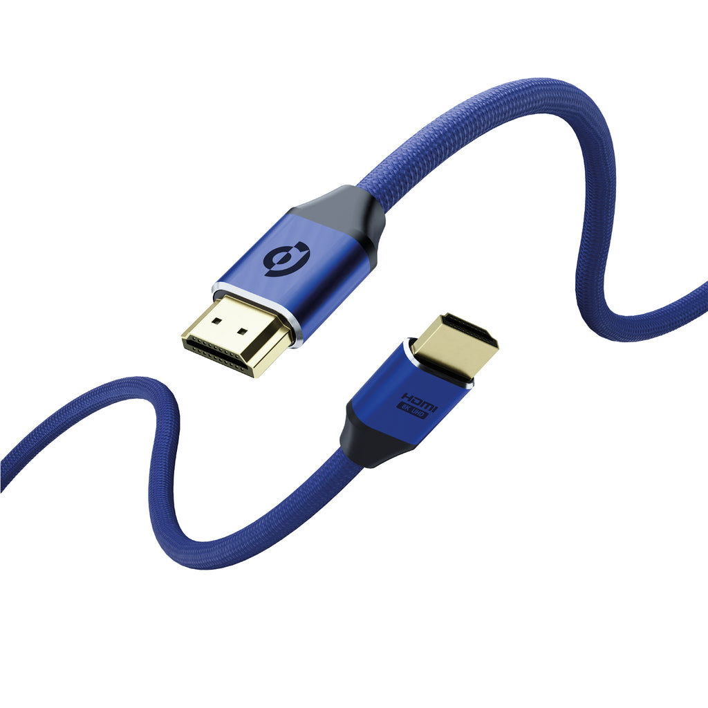 Powerology 8K Hdmi to Hdmi Braided Cable | 2.0 Meters | 3.0 Meters