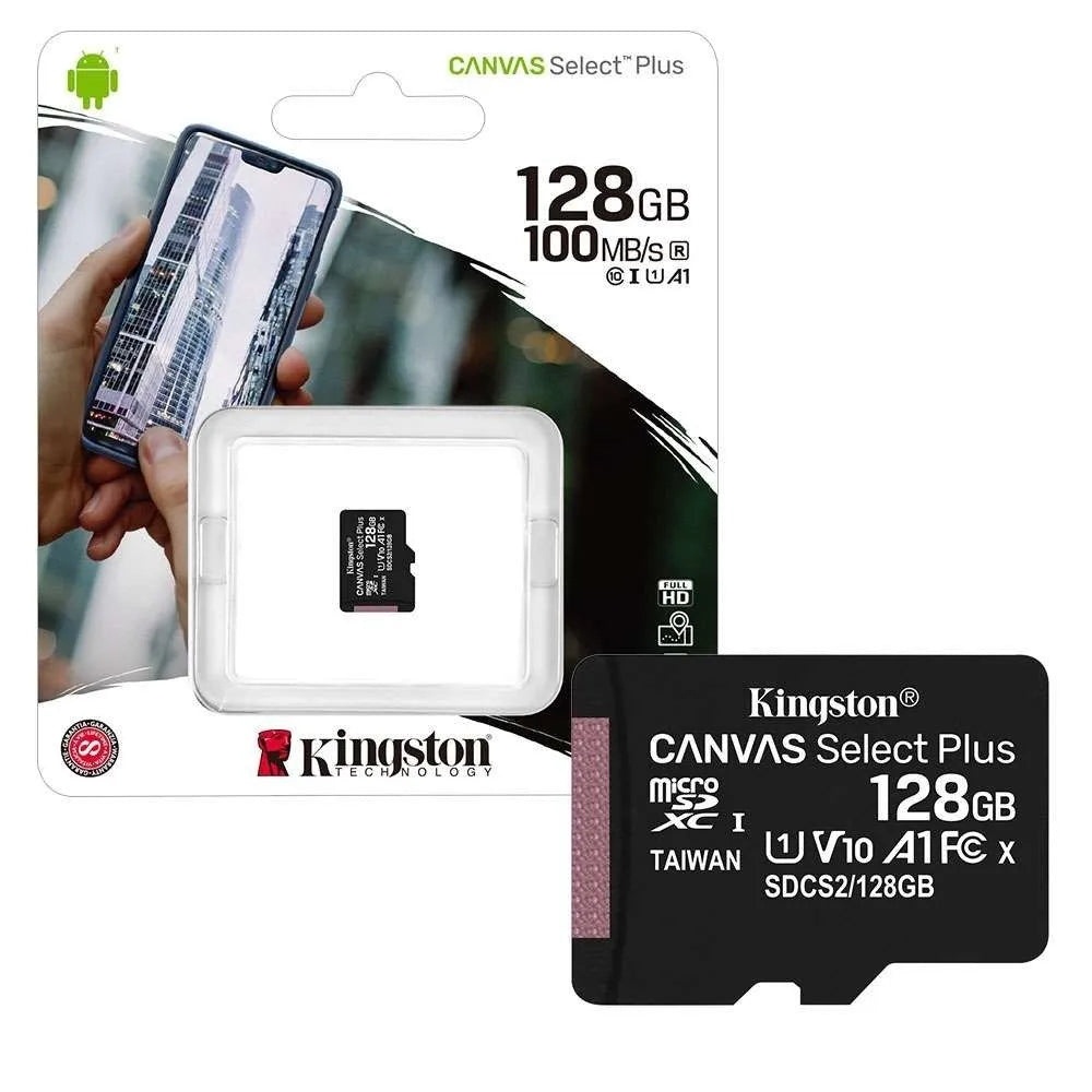 Kingston 128GB Canvas Select Plus Microsdcs2 Memory Card