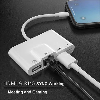 Coteetci Lightning Otg Hdmi 4 In 1