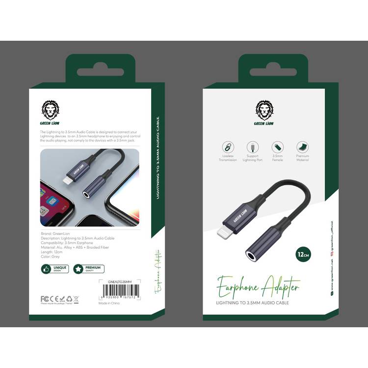 Green Lion Lightning to 3.5mm Audio Cable