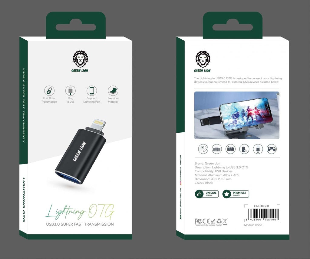 Green Lion Lightning to Usb 3.0 Otg