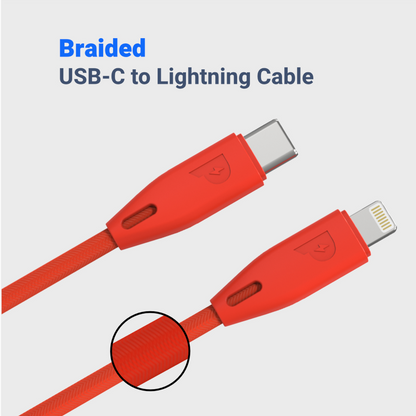 Powerology Braided Usb-C to Lightning Cable