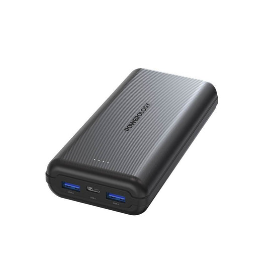 Powerology 20k mAh PD20w QC 18W 2USB-A 1USB-C Port Fast Charging PowerBank