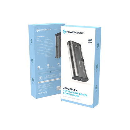 Powerology Crystalline Series Powerbank 20000mAh PD 65W