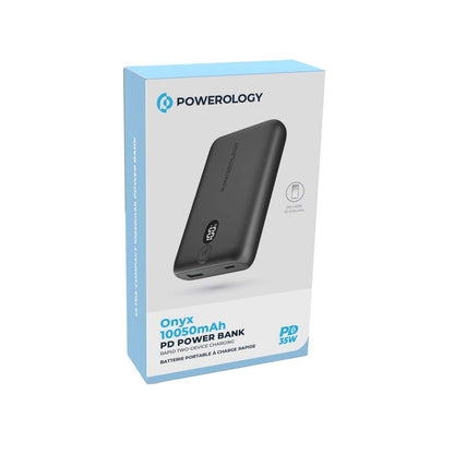 Powerology Onyx PD Power Bank 10050mAh PD 35W - Black