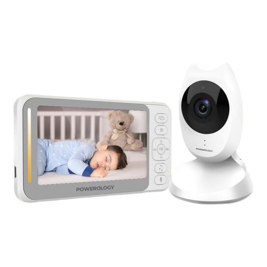 Powerology Smart Cam Baby Monitor Two-Way Audio & Smart Sensors