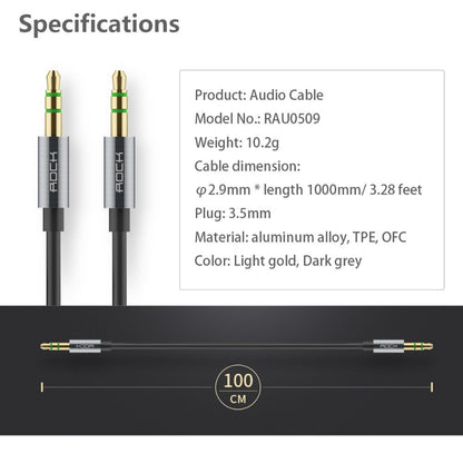 Rock Aux Audio Cable 1M