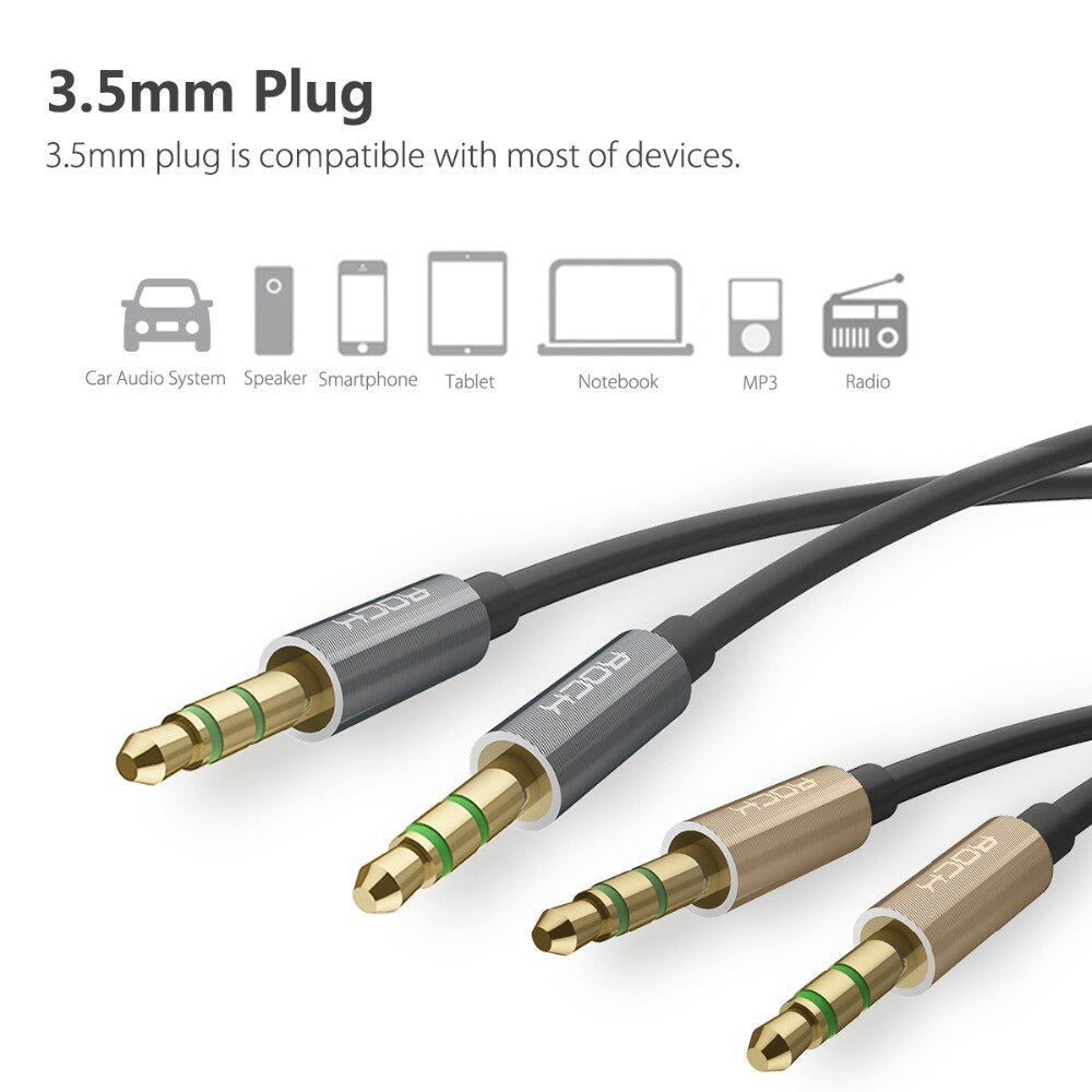 Rock Aux Audio Cable 1M